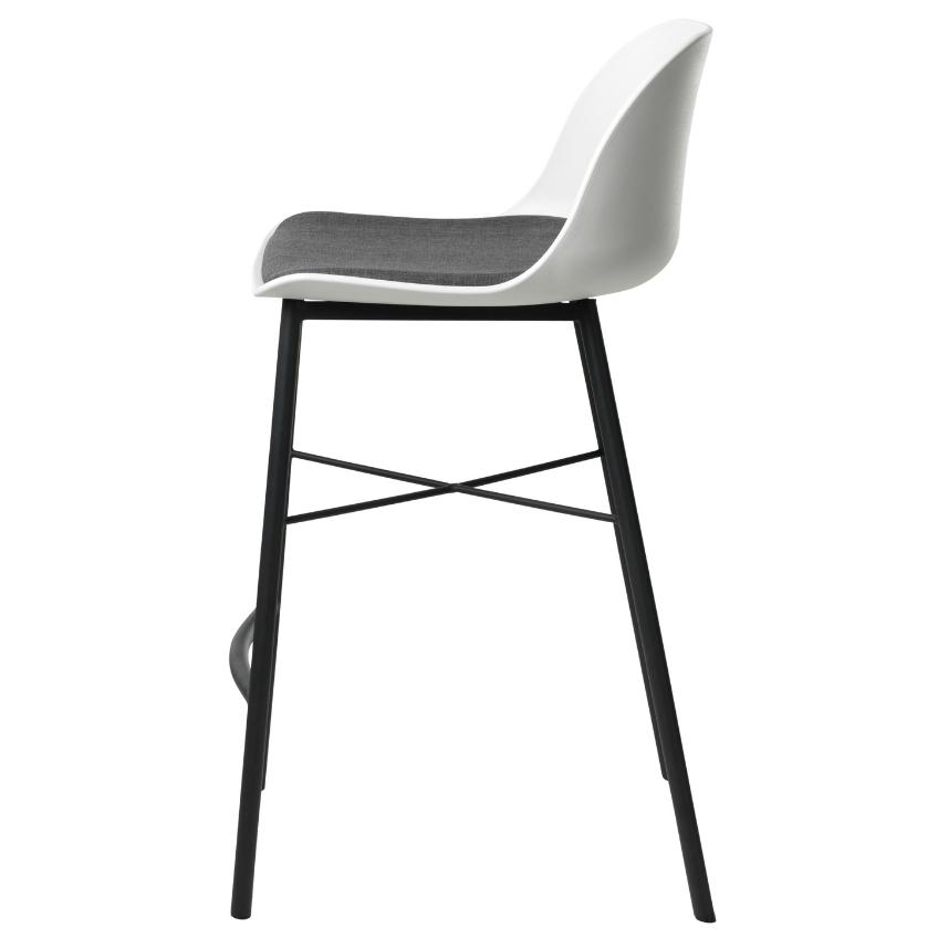 Bílá plastová barová židle Unique Furniture Whistler 68 cm