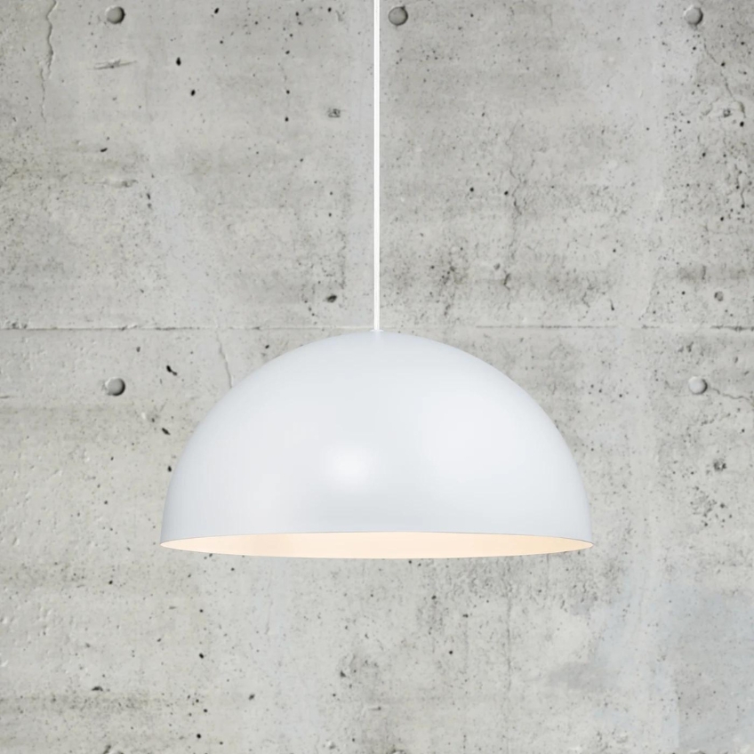 Nordlux Bílé kovové závěsné světlo Ellen 40 cm