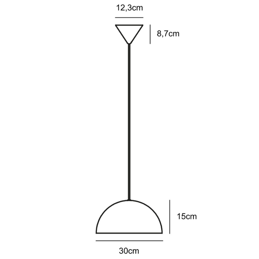 Nordlux Černé kovové závěsné světlo Ellen 30 cm