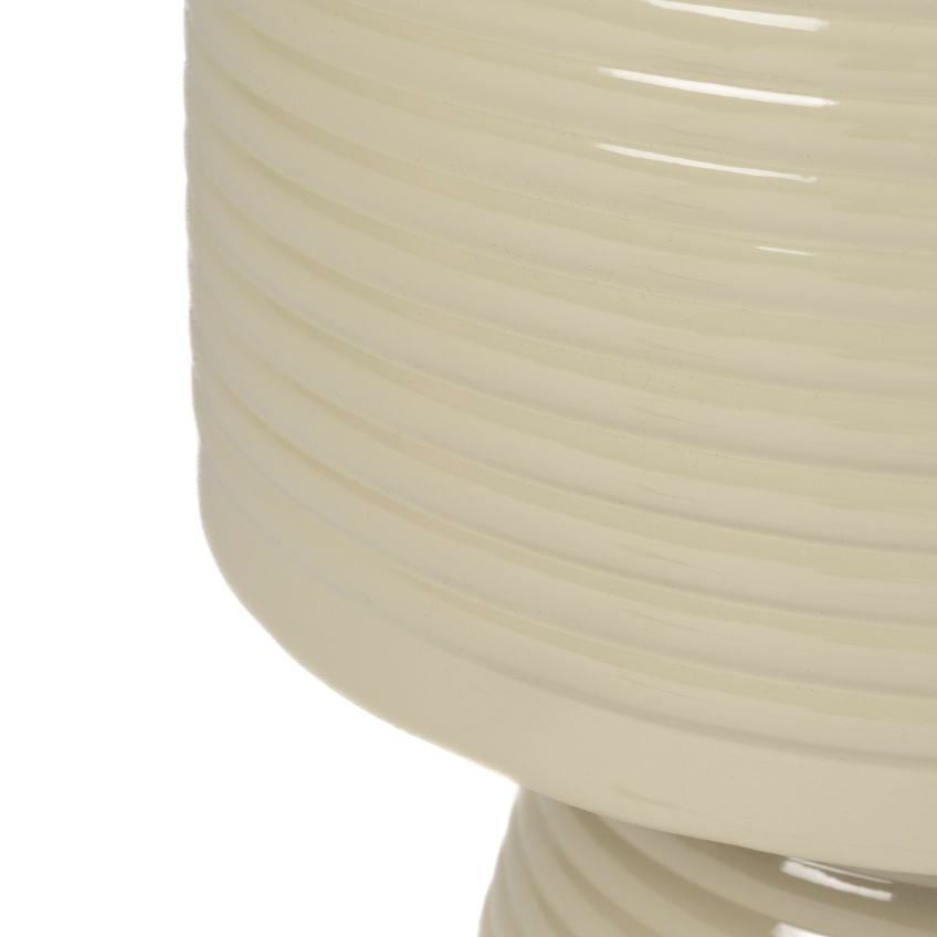 White Label Béžový kovový odkládací stolek WLL SVEN 35 cm