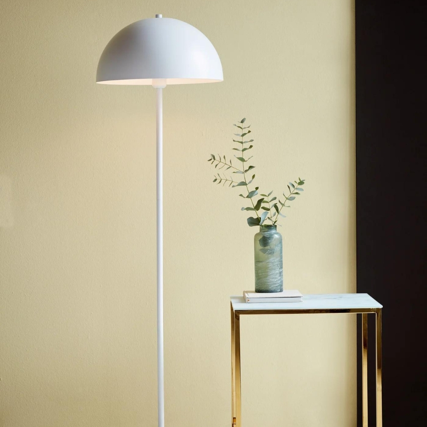 Nordlux Bílá kovová stojací lampa Ellen 140 cm