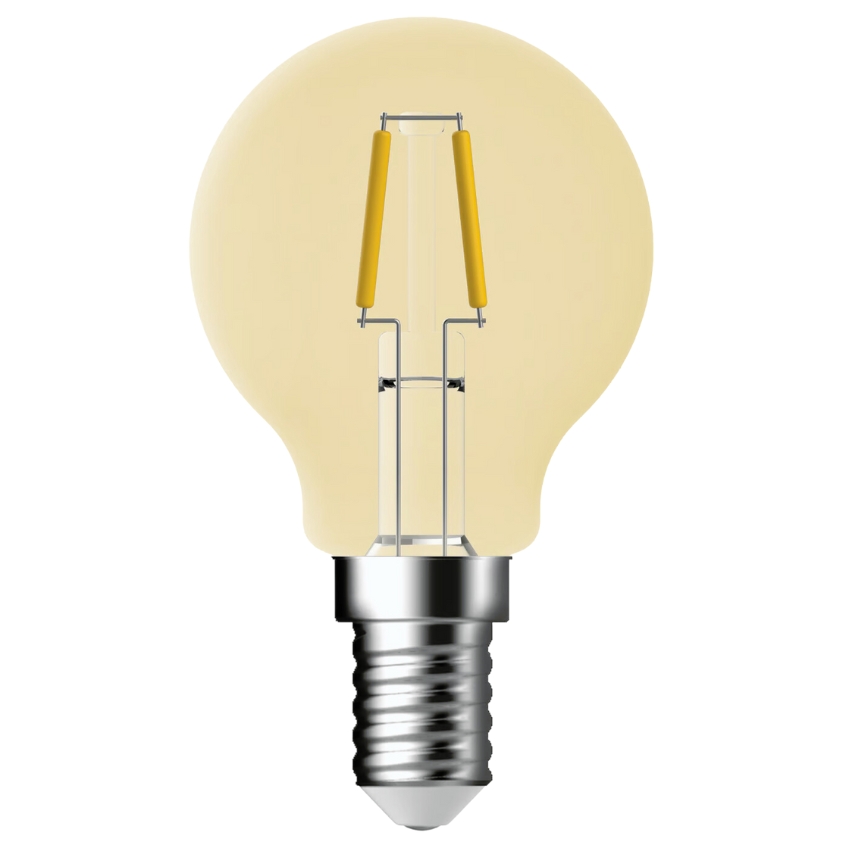 Nordlux Žlutá stmívatelná LED žárovka Classic Deco Mini-globe E14 4,2W