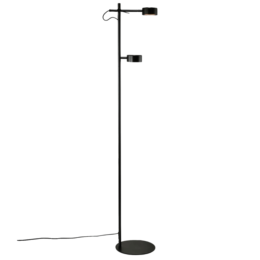 Nordlux Čern&aacute; kovov&aacute; stojac&iacute; lampa Clyde 138 cm