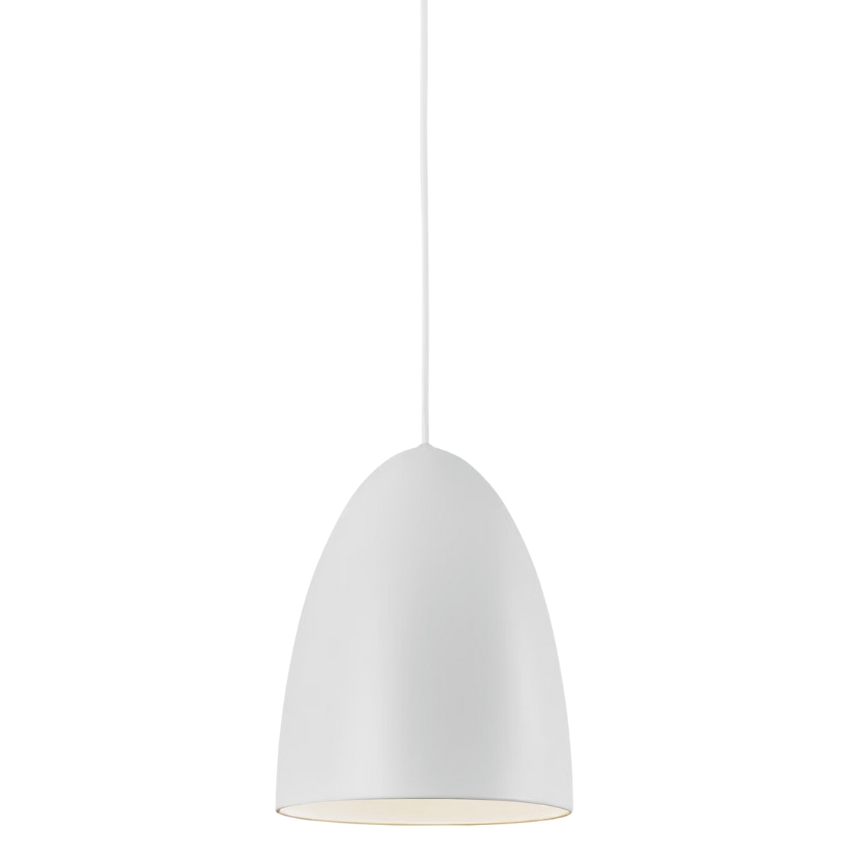 Nordlux Bílé kovové závěsné světlo Nexus 20 cm