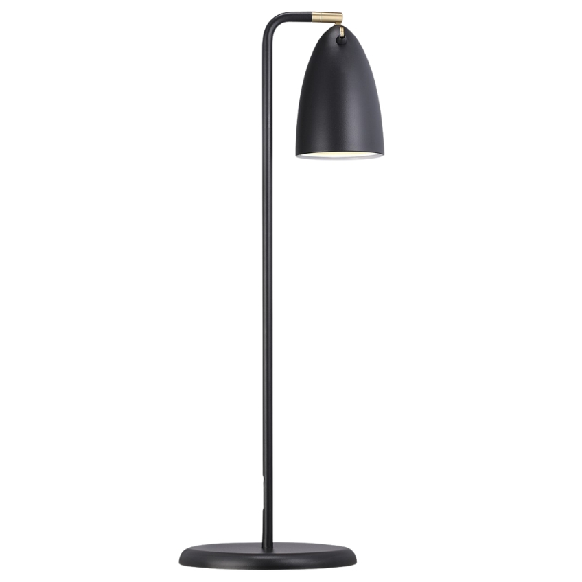 Nordlux Černá kovová stolní lampa Nexus
