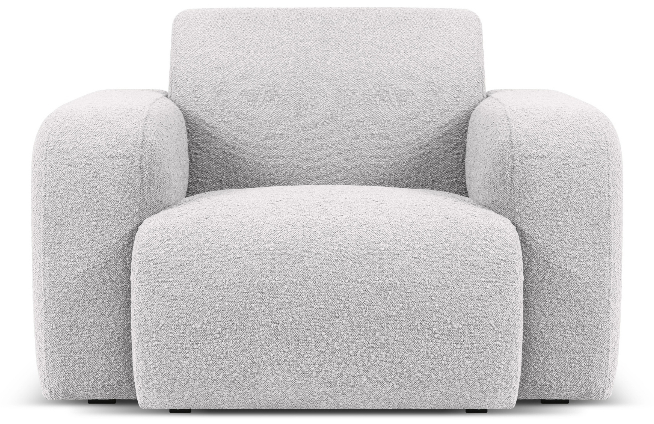 Šedé bouclé křeslo Windsor & Co Lola