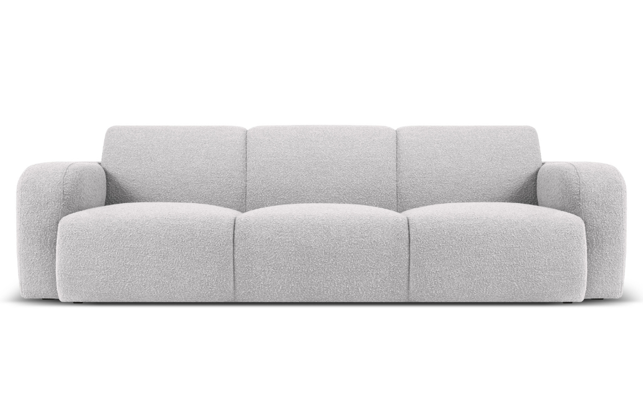 Šedá bouclé třímístná pohovka Windsor & Co Lola 235 cm