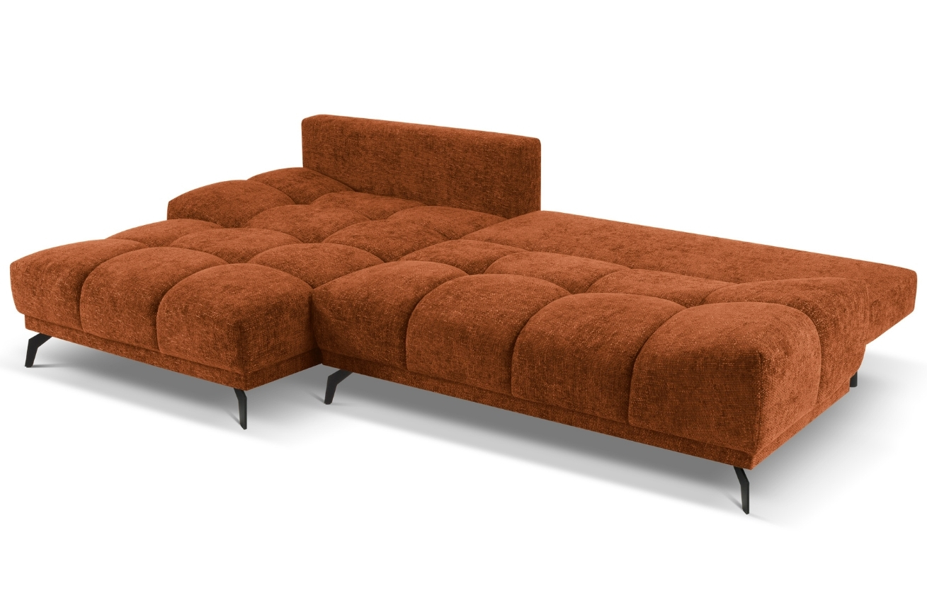 Terakotově červená rohová rozkládací pohovka Windsor & Co Cirrus 290 cm, levá
