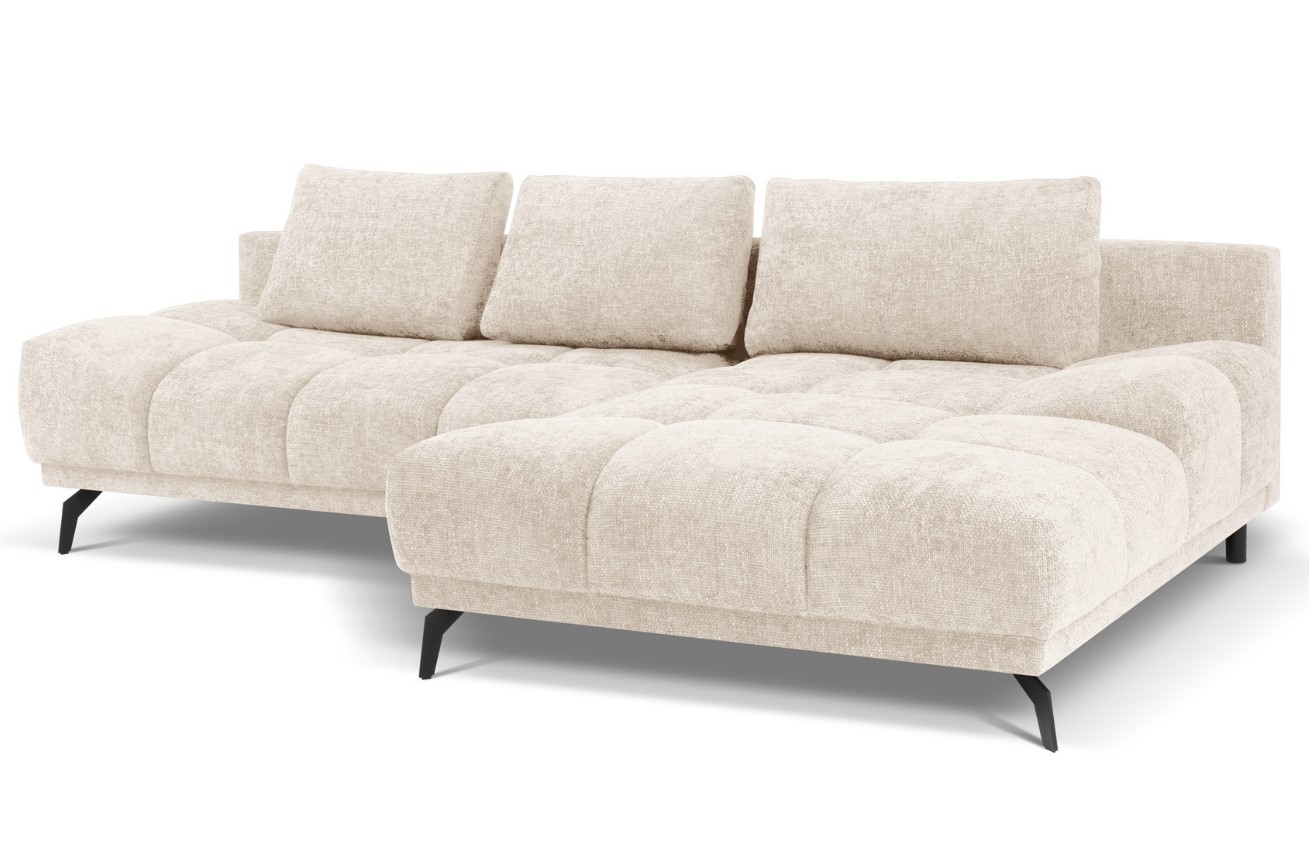 Béžová rohová rozkládací pohovka Windsor & Co Cirrus 290 cm, pravá