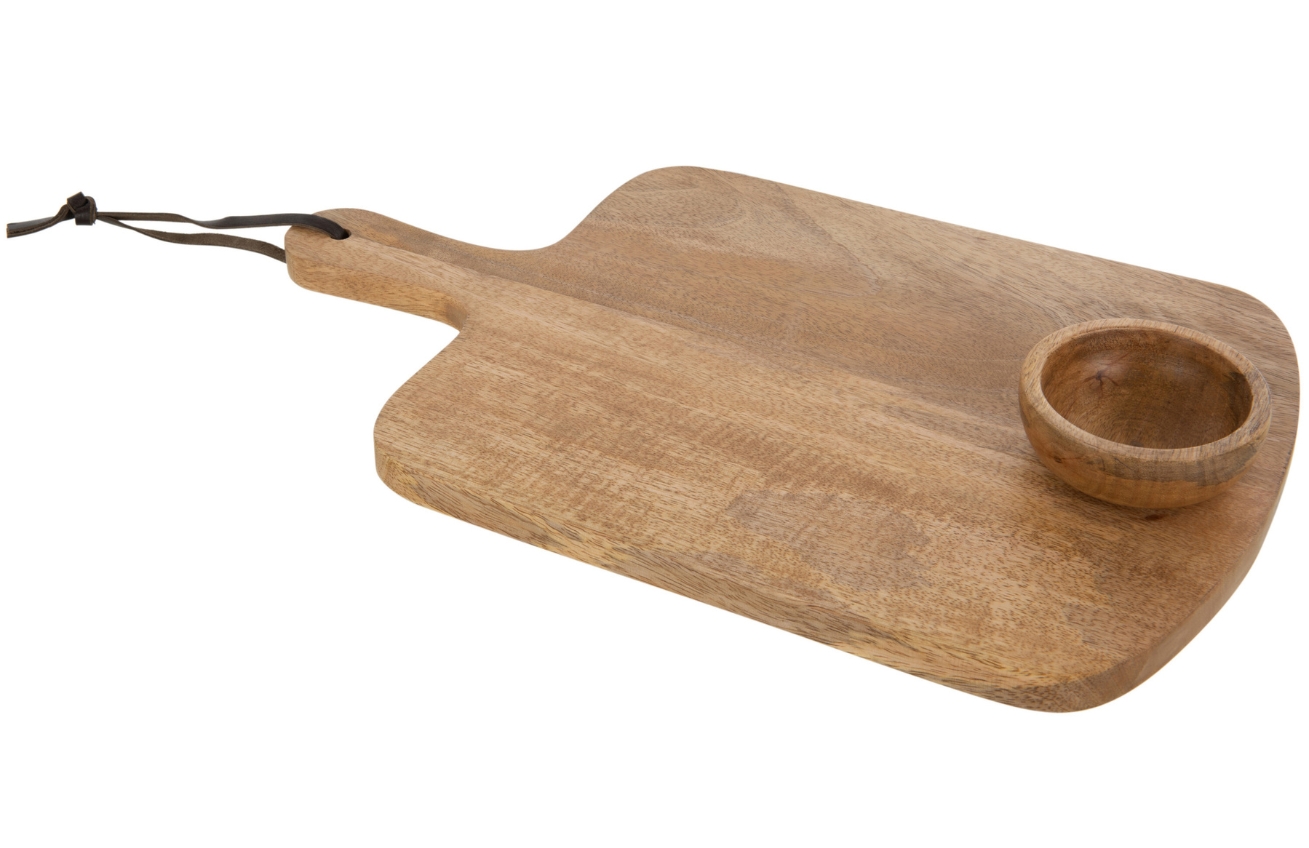 Dřevěná sada na servírování J-Line Caseum 43 x 25,5 cm