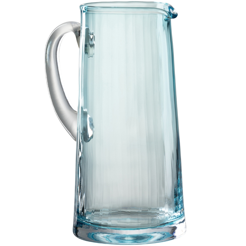 Modrý skleněný džbán J-Line Terje 1,5 l