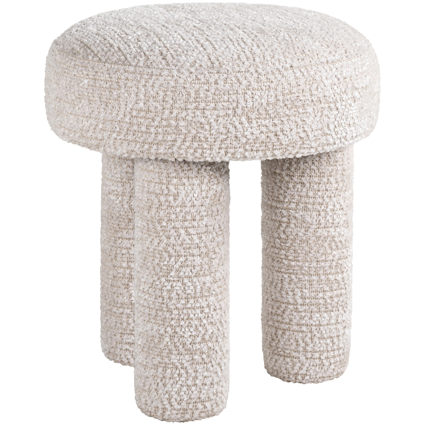 B&iacute;l&aacute; čalouněn&aacute; stolička Richmond Pommery 45 cm