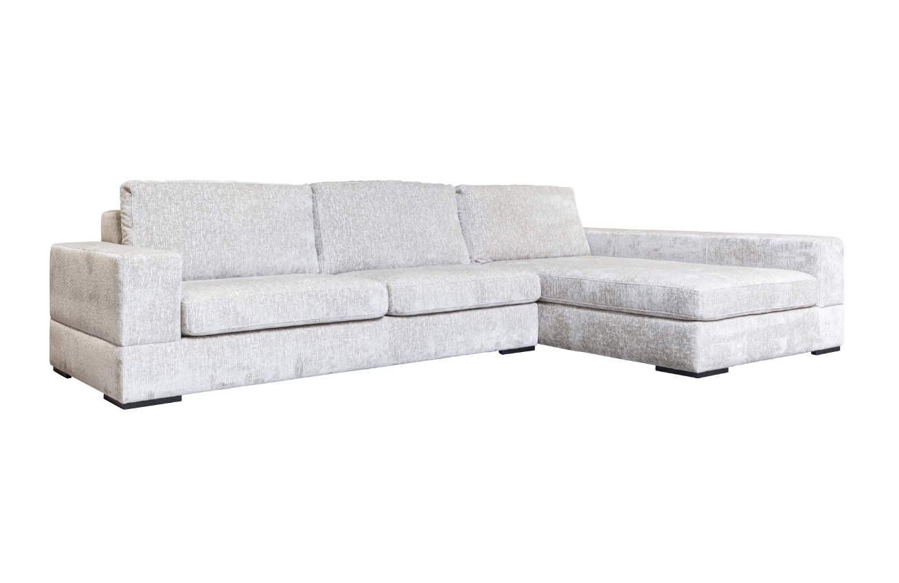 &Scaron;ed&aacute; čalouněn&aacute; trojm&iacute;stn&aacute; rohov&aacute; pohovka Richmond Pasha 366 cm, prav&aacute;