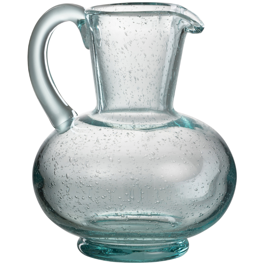 Modrý skleněný džbán J-line Carouffe 1,75 l