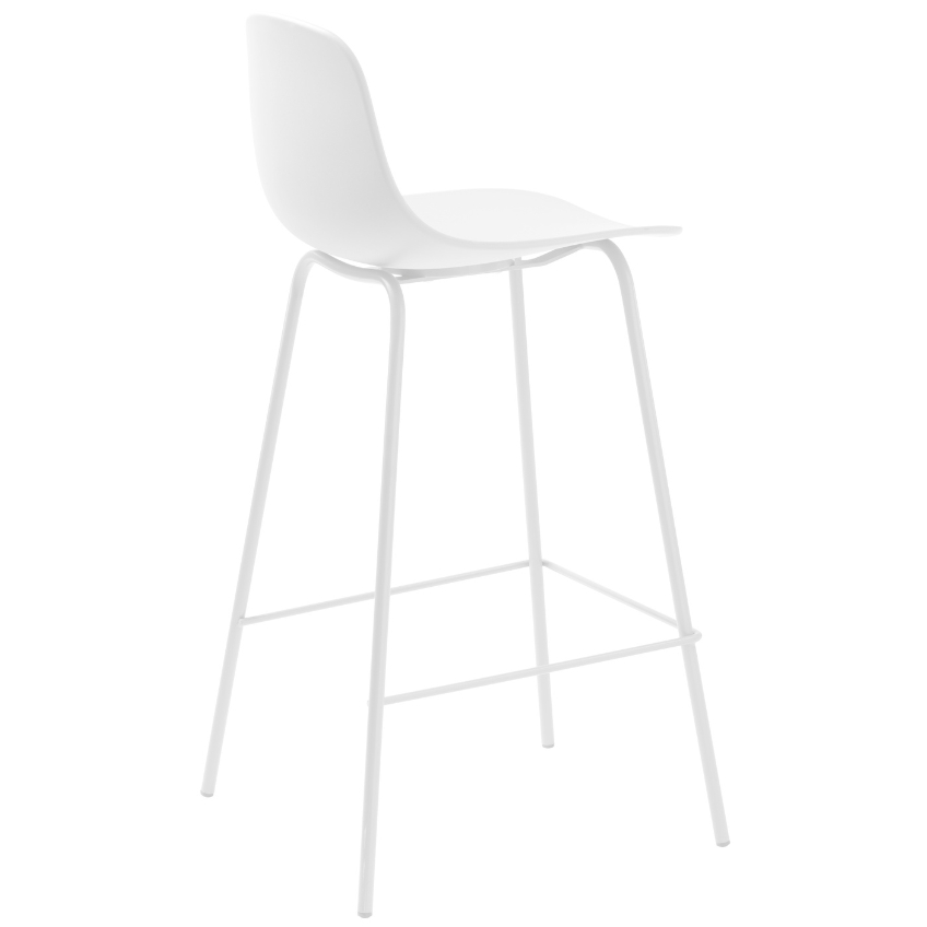 Bílá plastová barová židle Unique Furniture Whitby 67,5 cm