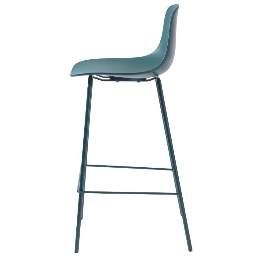 Petrolejová plastová barová židle Unique Furniture Whitby 67,5 cm