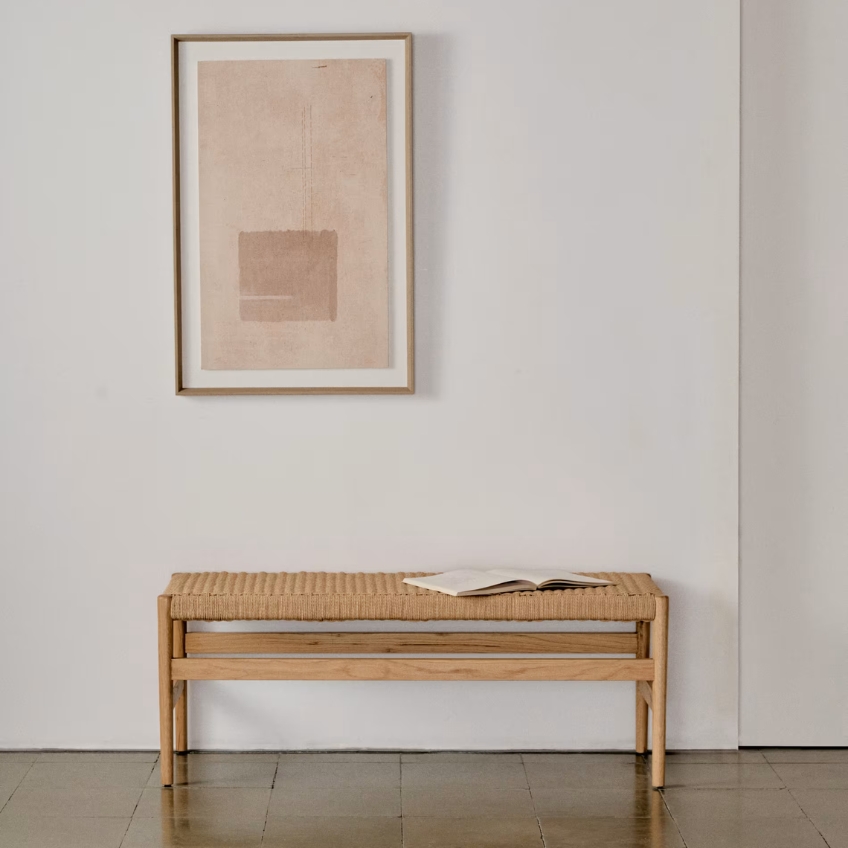 Dubová lavice Kave Home Zaide 120 cm