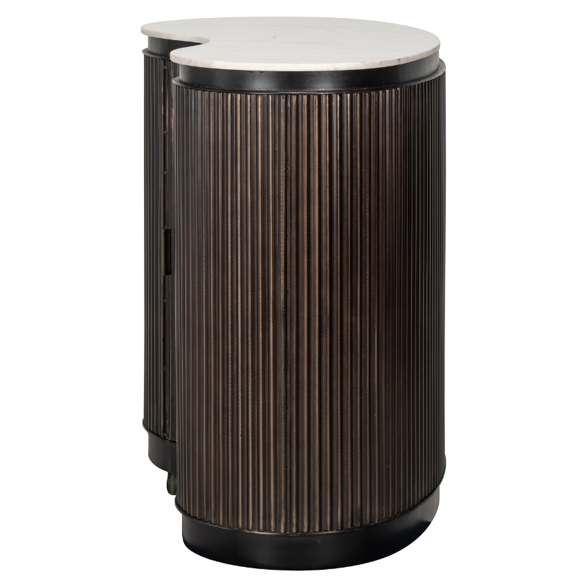 Bílý mramorový barový stůl Richmond Mayfield 120 x 75 cm