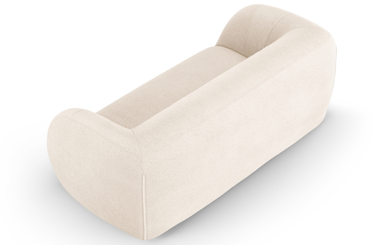 Béžová bouclé dvoumístná pohovka Cosmopolitan Design Essen 210 cm