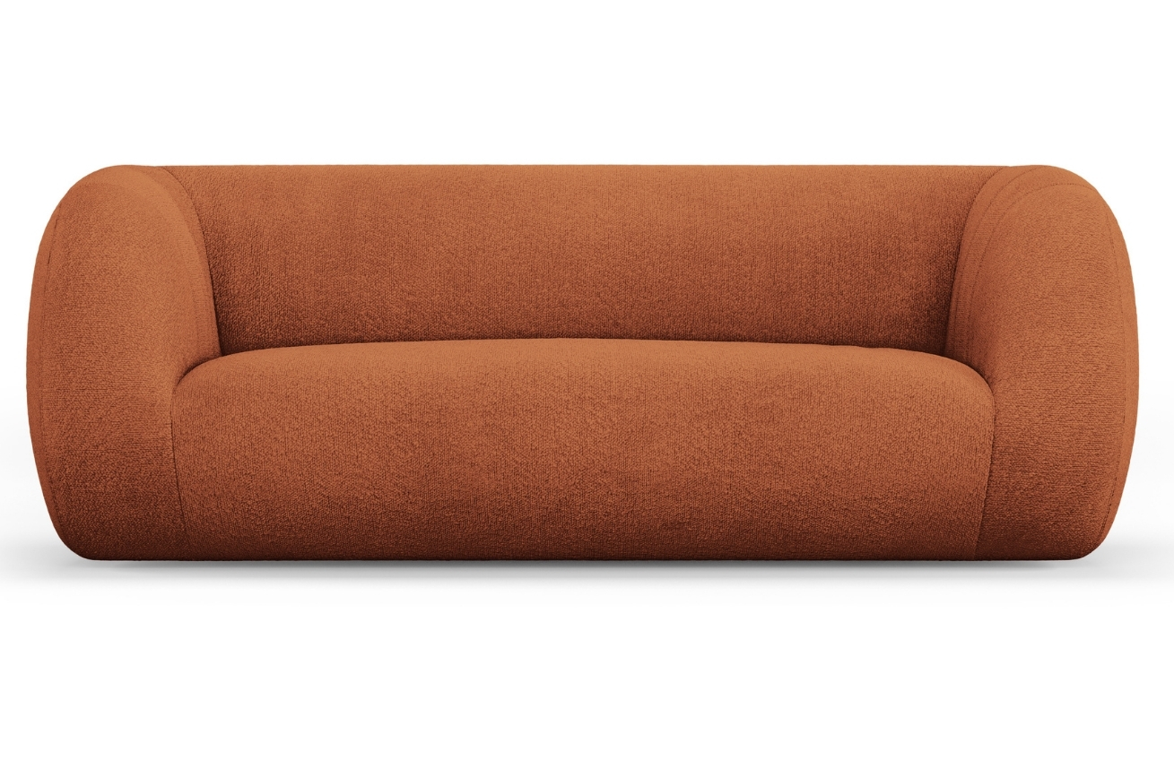 Hnědá bouclé dvoumístná pohovka Cosmopolitan Design Essen 210 cm