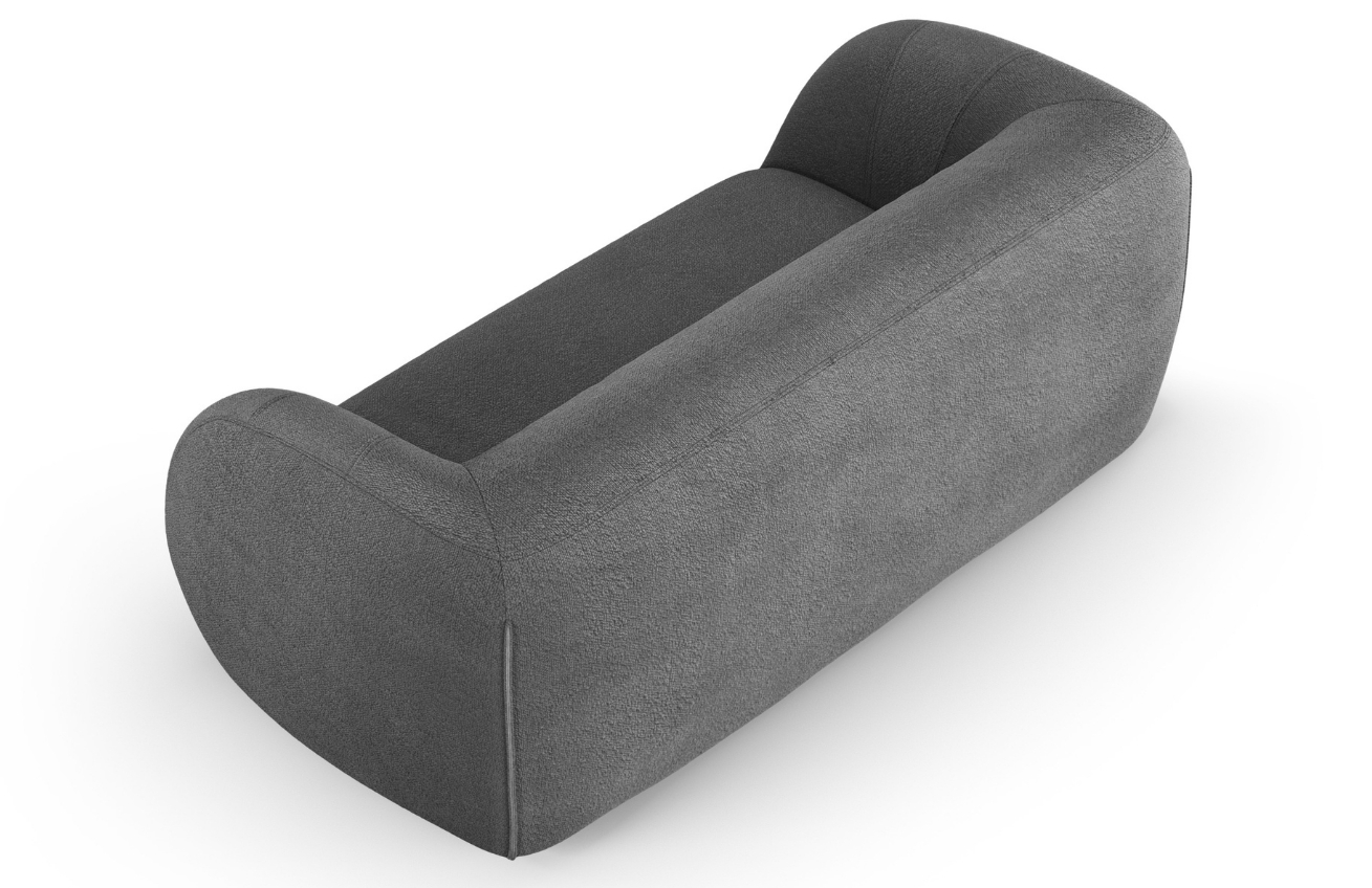 Šedá bouclé dvoumístná pohovka Cosmopolitan Design Essen 210 cm