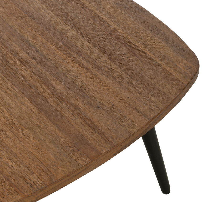 Hnědý dřevěný konferenční stolek J-line Tooky 120 x 70 cm