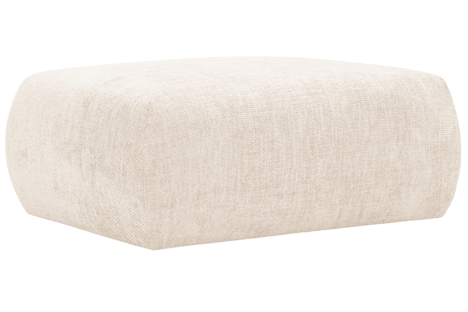 Světle b&eacute;žov&aacute; čalouněn&aacute; podnožka Cosmopolitan Design Matera 88 x 68 cm