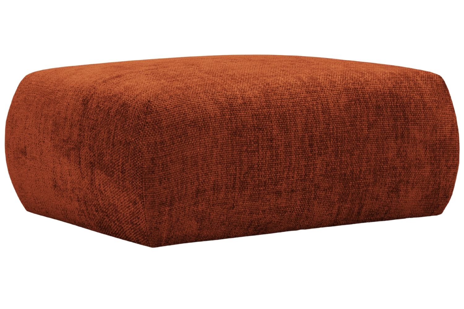 Terakotově červen&aacute; čalouněn&aacute; podnožka Cosmopolitan Design Matera 88 x 68 cm