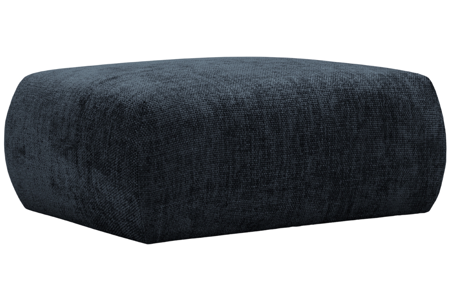 Kr&aacute;lovsky modr&aacute; čalouněn&aacute; podnožka Cosmopolitan Design Matera 88 x 68 cm