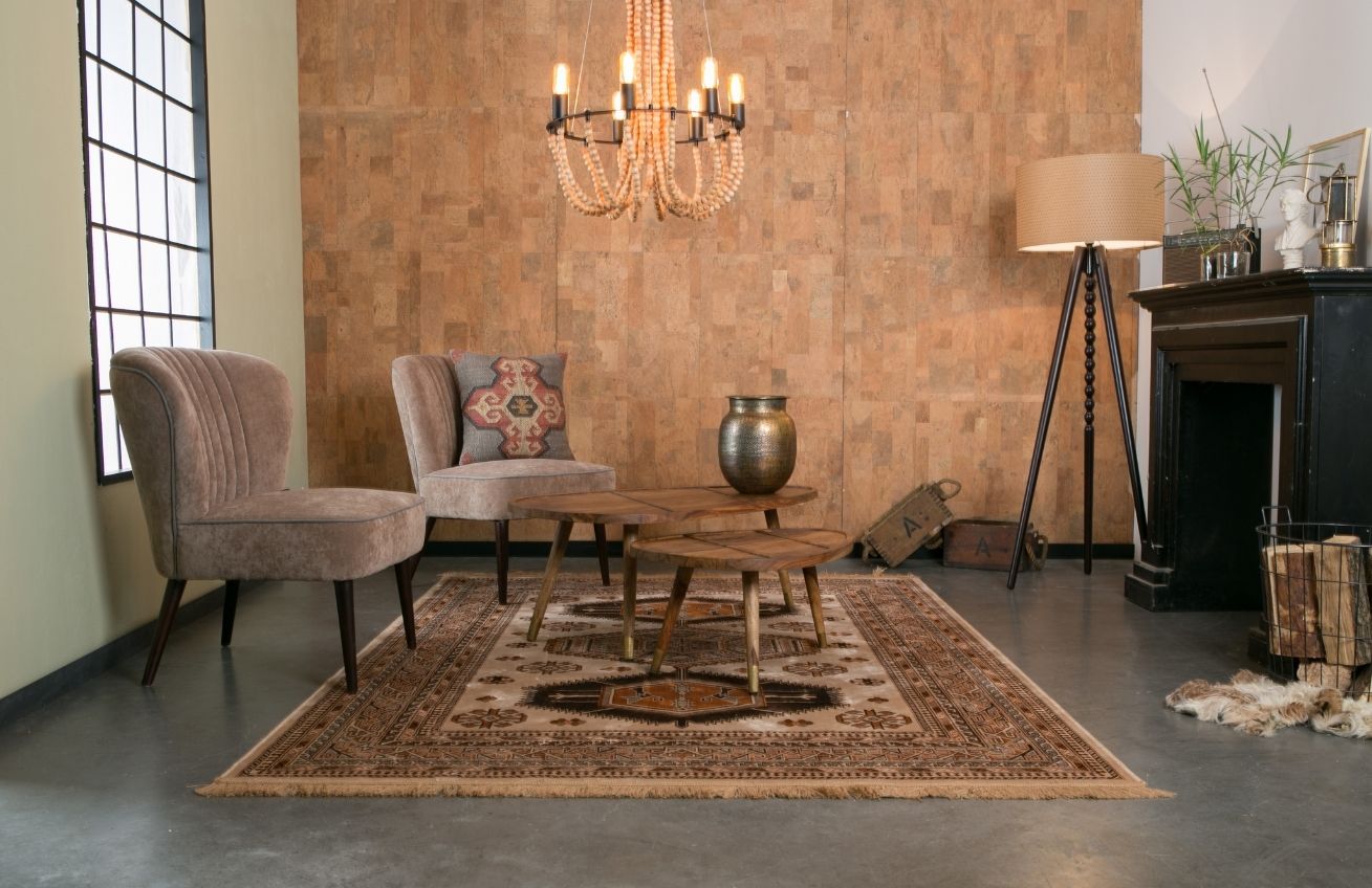 Hnědý set sheeshamových konferenčních stolků DUTCHBONE Sham 110x60 cm