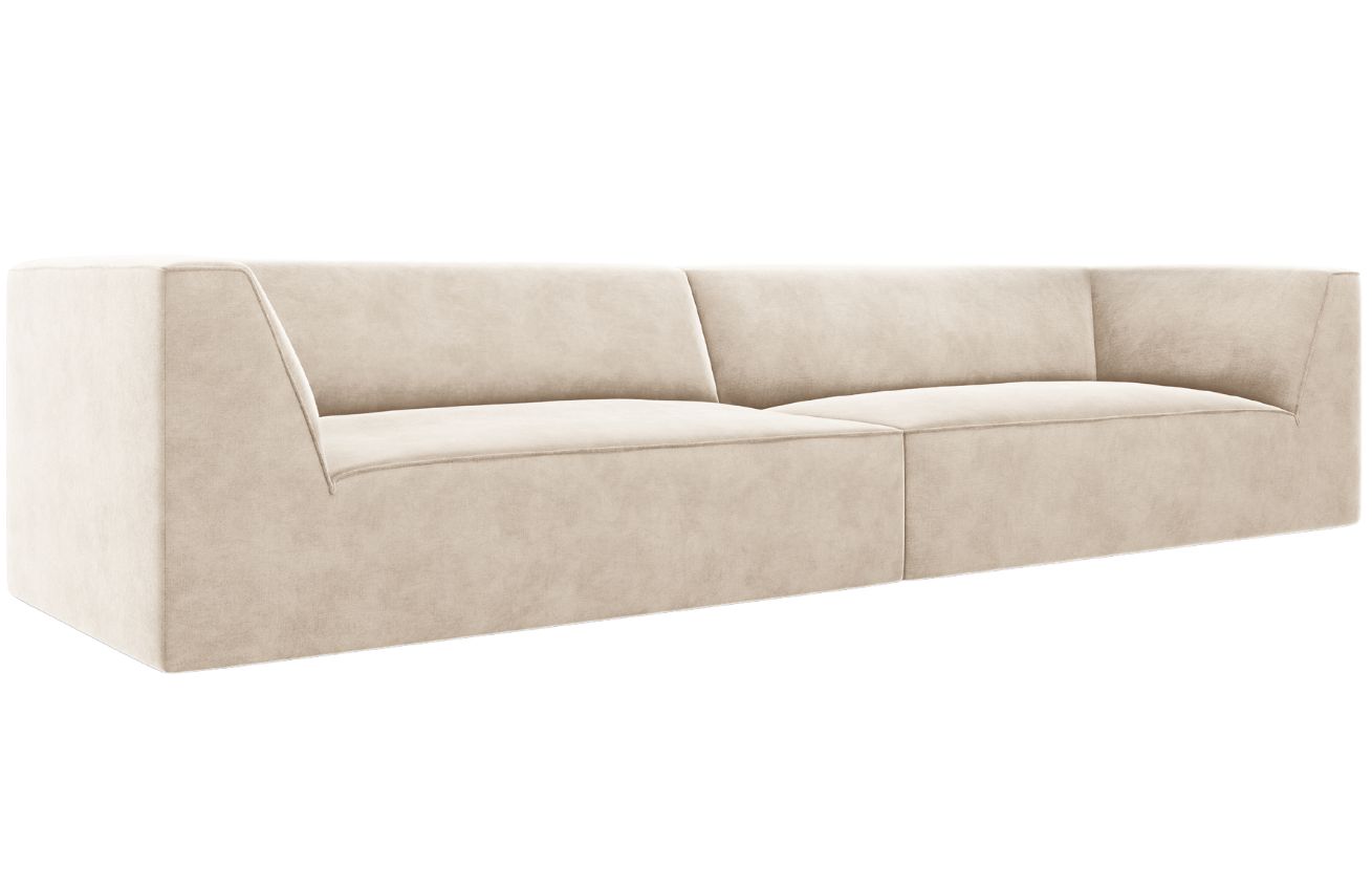 CXL by Christian Lacroix B&eacute;žov&aacute; sametov&aacute; čtyřm&iacute;stn&aacute; pohovka CXL Charles 302 cm