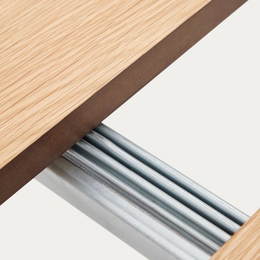 Dubový rozkládací jídelní stůl Kave Home Montuiri 120-200 x 90 cm