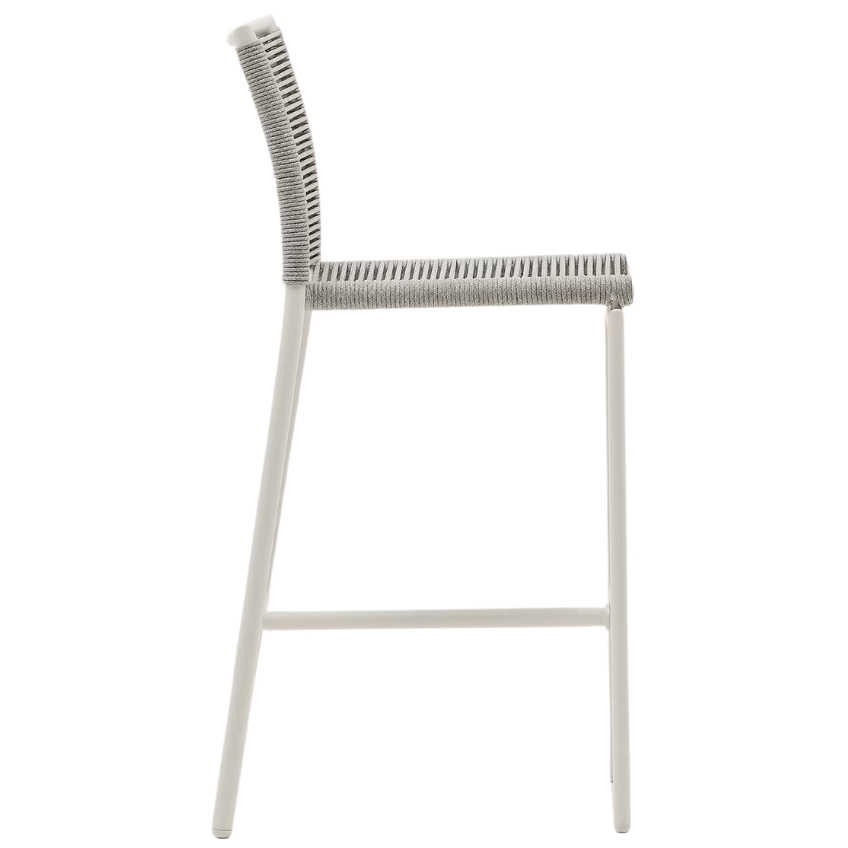Světle šedá zahradní barová židle Kave Home Culip 65 cm