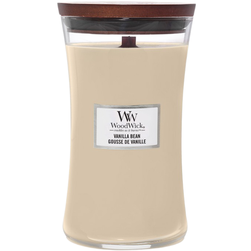 WoodWick Velká vonná svíčka WoodWick, Vanilla Bean