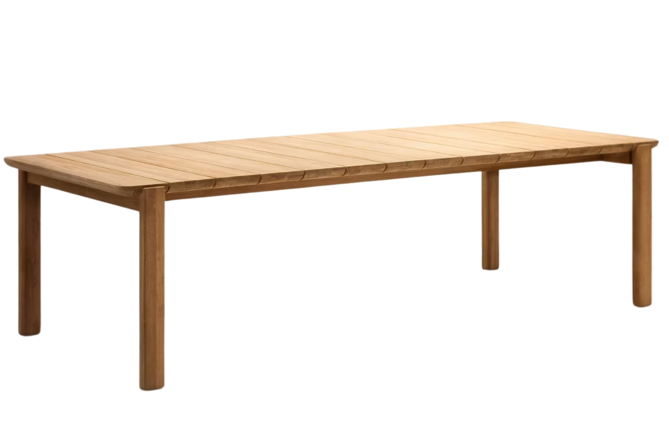 Teakov&yacute; zahradn&iacute; stůl Kave Home Icaro 220 x 102 cm