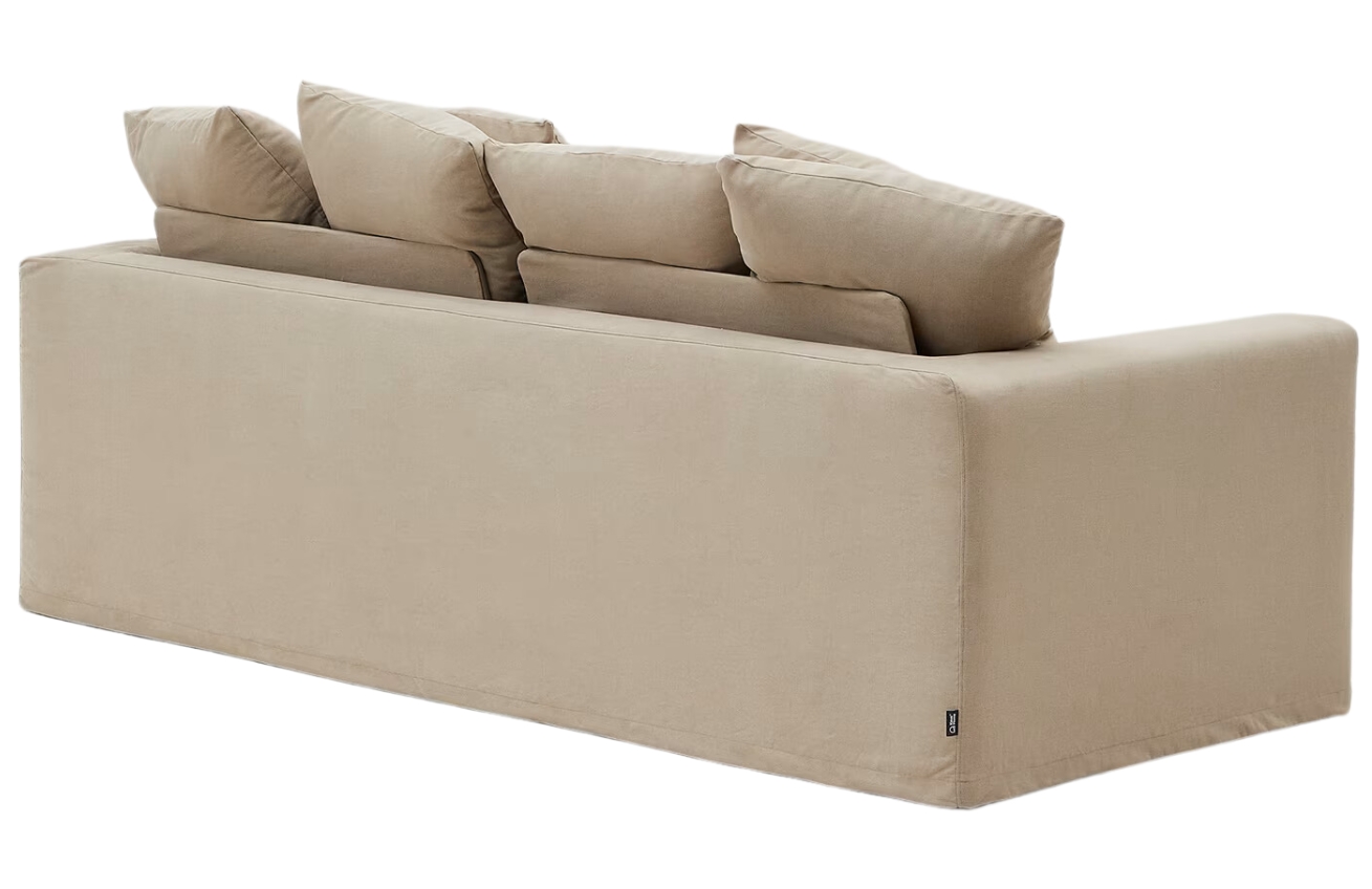 Béžová čalouněná trojmístná pohovka Kave Home Nora 240 cm