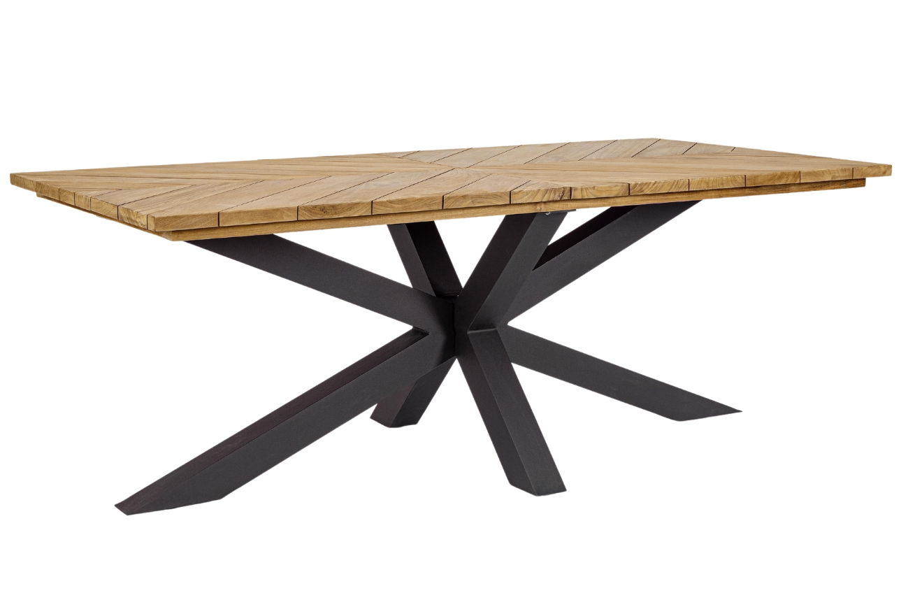 Teakov&yacute; zahradn&iacute; j&iacute;deln&iacute; stůl Bizzotto Palmdale 200 x 100 cm