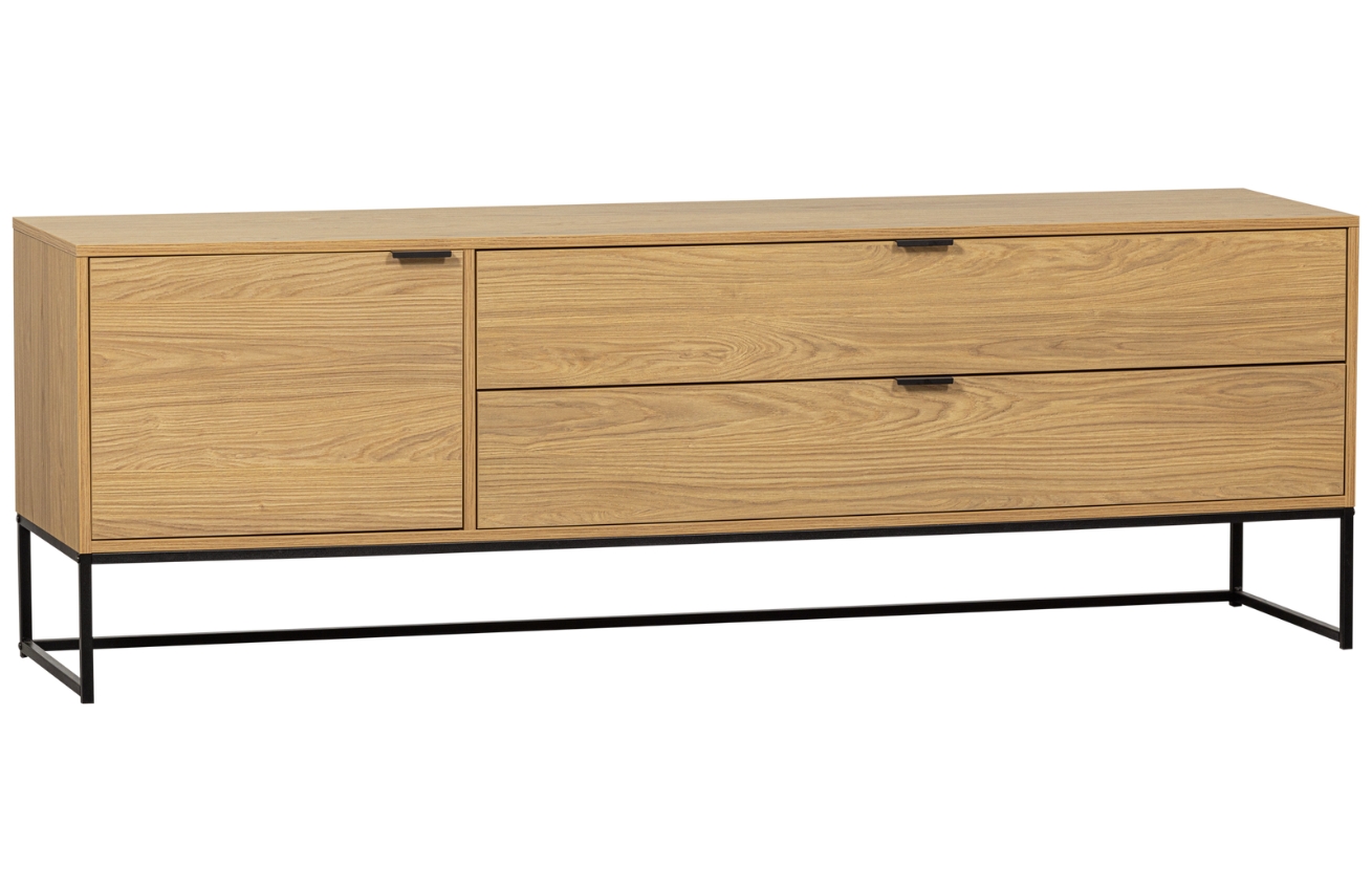 WOOOD TV stolek Sinai 180 x 44 cm s dubov&yacute;m dekorem