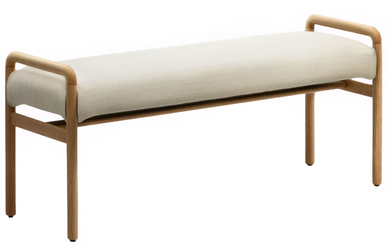 Dubov&aacute; lavice Kave Home Macaret 120 cm