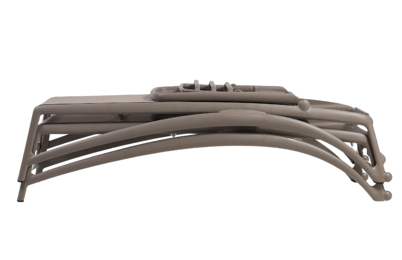 Nardi Hnědo-žluté zahradní lehátko Atlantico