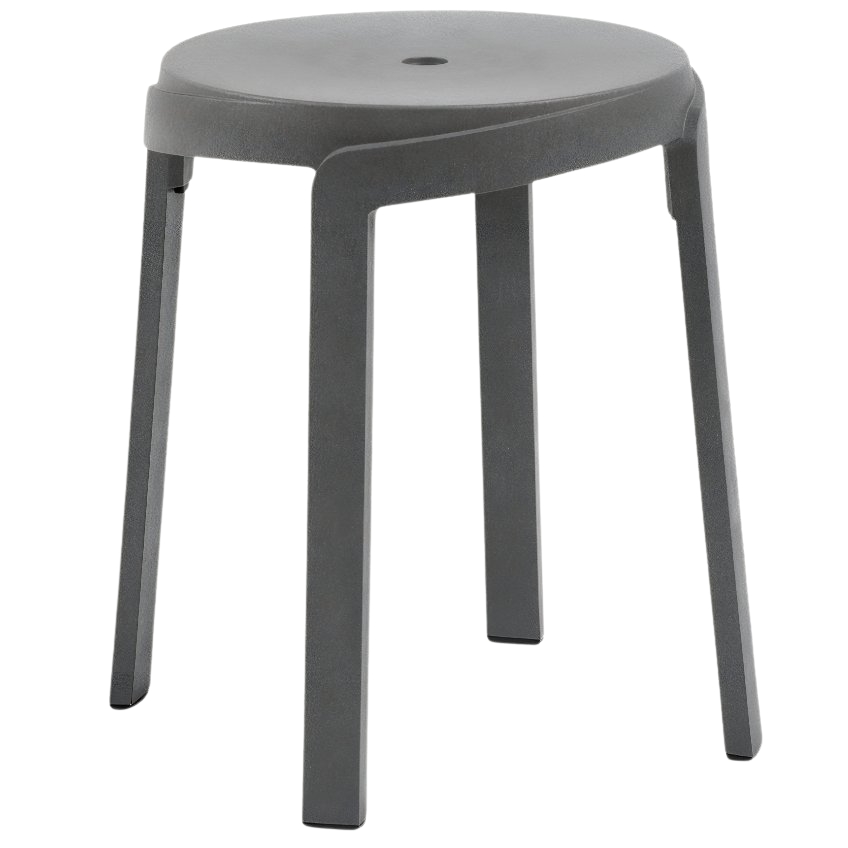 Nardi Šedá plastová zahradní stolička Stack Mini 36,5 cm