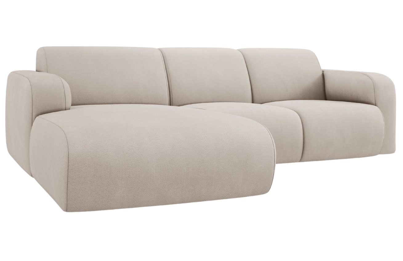 Béžová čalouněná rohová pohovka Windsor & Co Lola 250 cm, levá