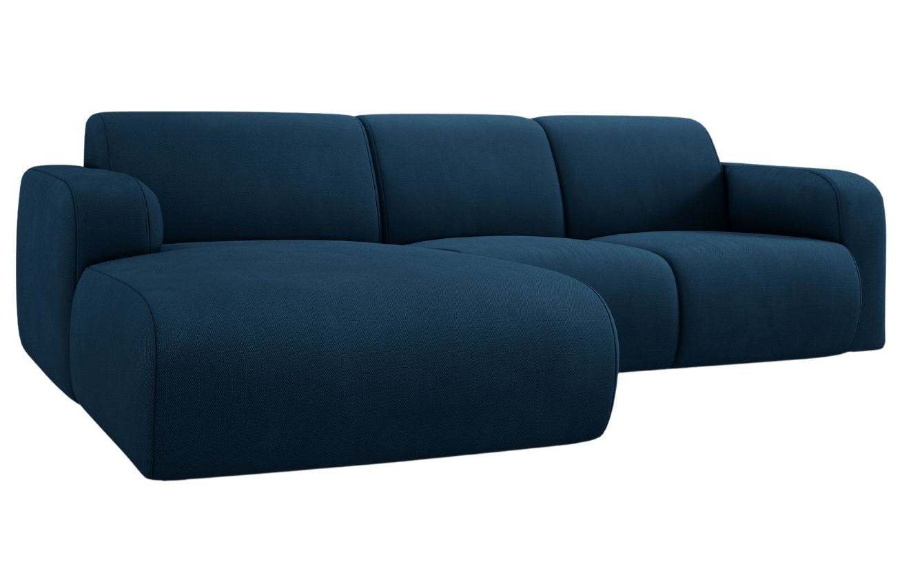 Královsky modrá čalouněná rohová pohovka Windsor & Co Lola 250 cm, levá