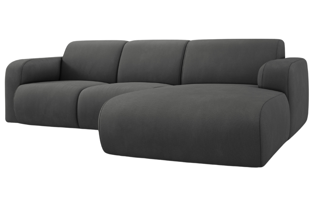 Šedá čalouněná rohová pohovka Windsor & Co Lola 250 cm, pravá