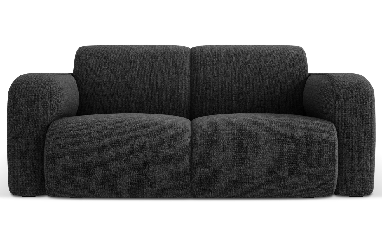 Černá čalouněná dvoumístná pohovka Windsor & Co Lola II. 170 cm