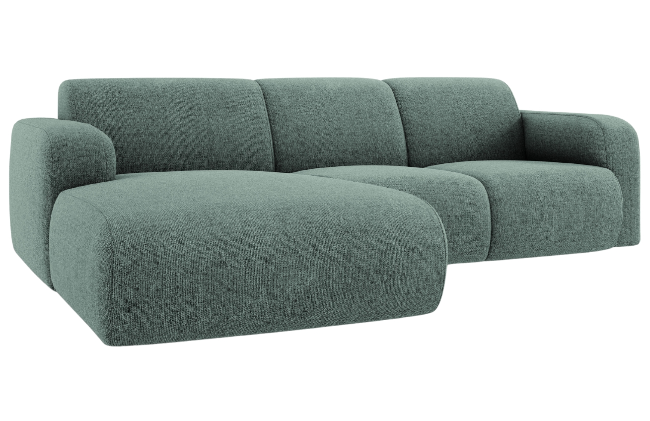 Petrolejová čalouněná rohová pohovka Windsor & Co Lola II. 250 cm, levá