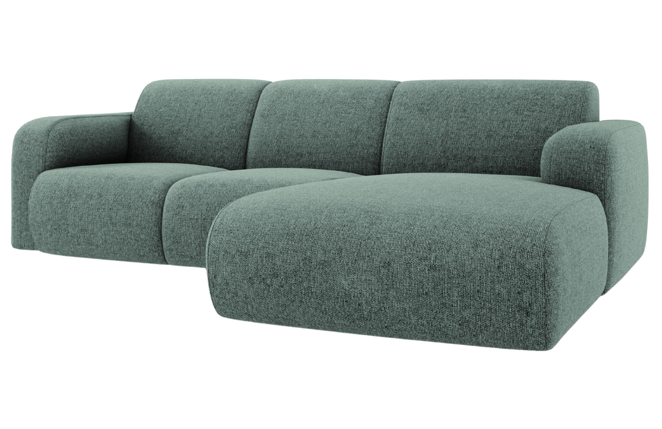 Petrolejová čalouněná rohová pohovka Windsor & Co Lola II. 250 cm, pravá