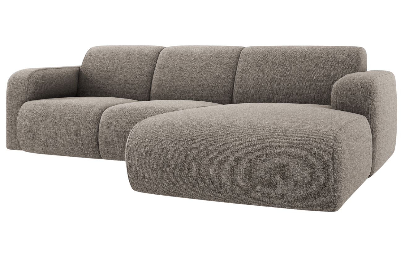 Šedá čalouněná rohová pohovka Windsor & Co Lola II. 250 cm, pravá
