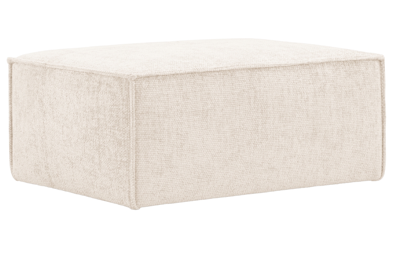 Světle b&eacute;žov&aacute; čalouněn&aacute; podnožka Windsor & Co Eris 84 x 63 cm