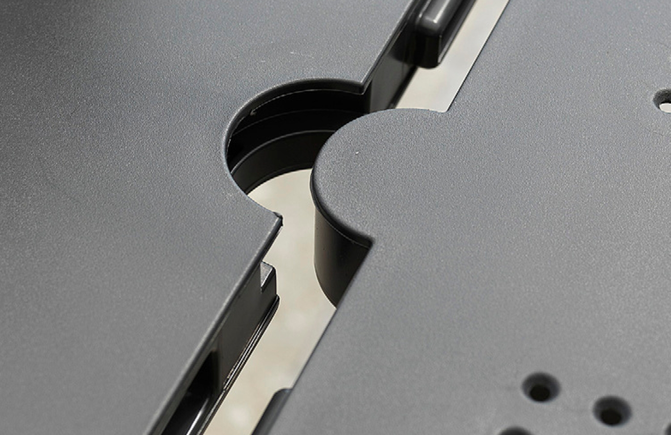 Šedohnědý plastový rozkládací zahradní stůl Libeccio 160/220 x 100 cm